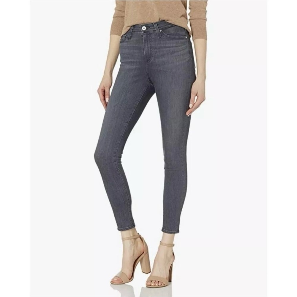Ag Adriano Goldschmied The Mila Super High Rise Skinny Raw Hem Jeans Size 32